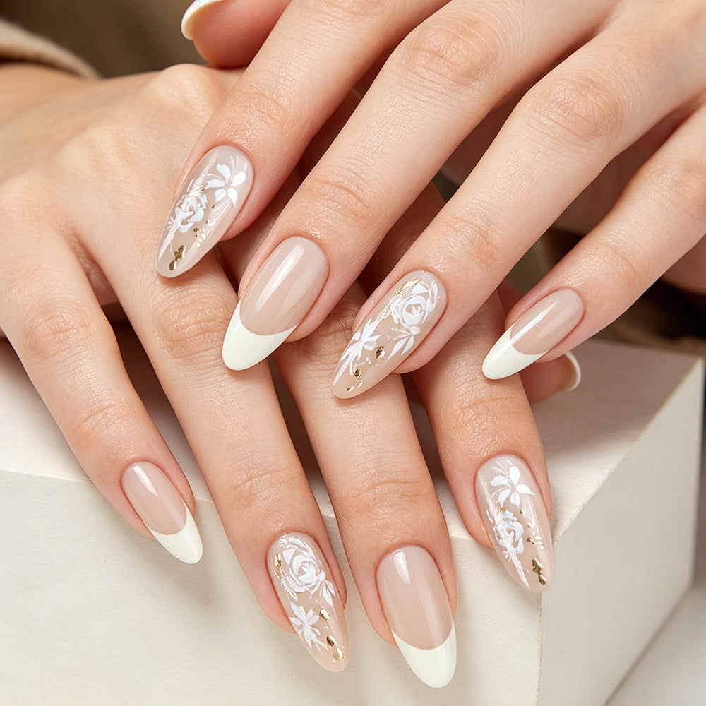 Elegantes Floral Gel Nagelkunst Set Karnz