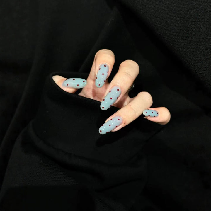Dekorative Lange Press-On Nagelverlängerungen