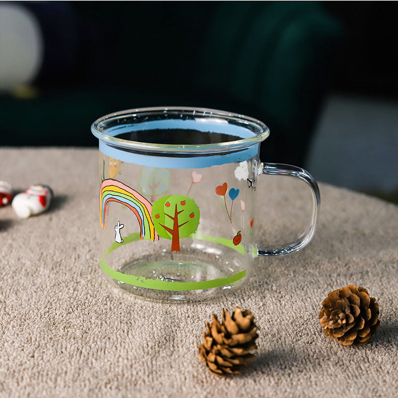 Damen kreativer Trinkbecher mit buntem Motiv Karnz