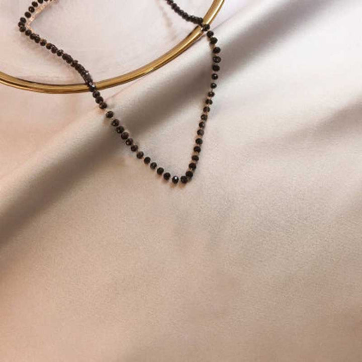 Minimalistische Perlen Choker-Halskette Karnz