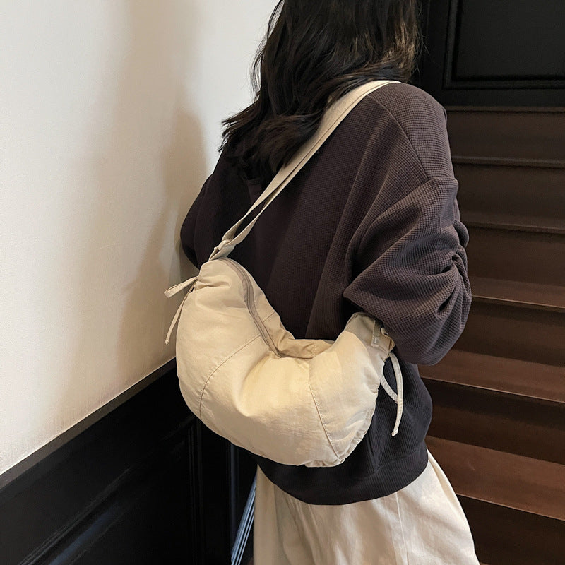 Lässige weiche Stoff Hobo Tasche Karnz