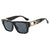 Damen modische quadratische Sonnenbrille mit eleganter goldener Zierstruktur Karnz