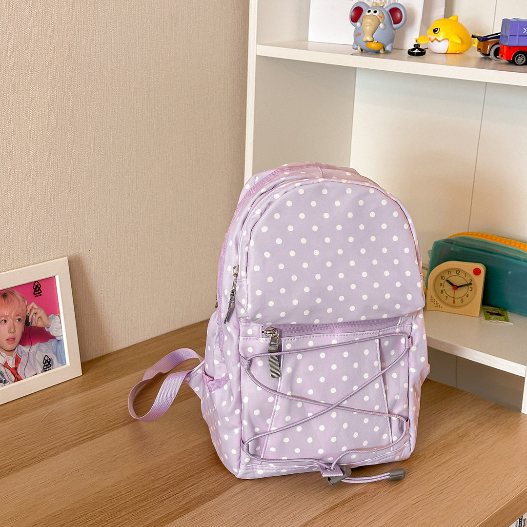 Stylischer Polka-Dots-Rucksack Karnz