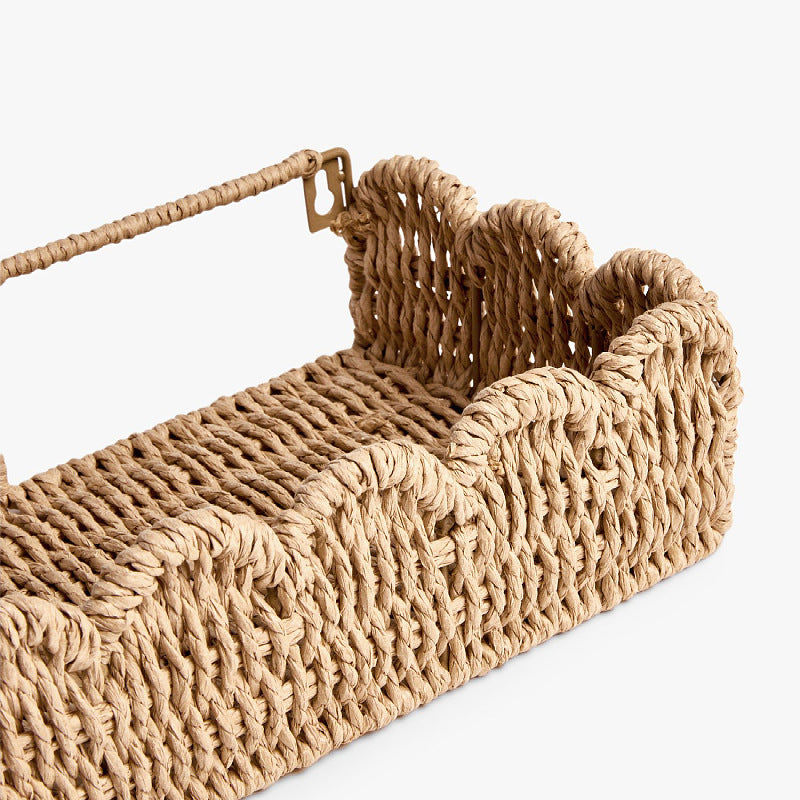 Dekorativer Korb Aus Natürlichem Rattan Karnz
