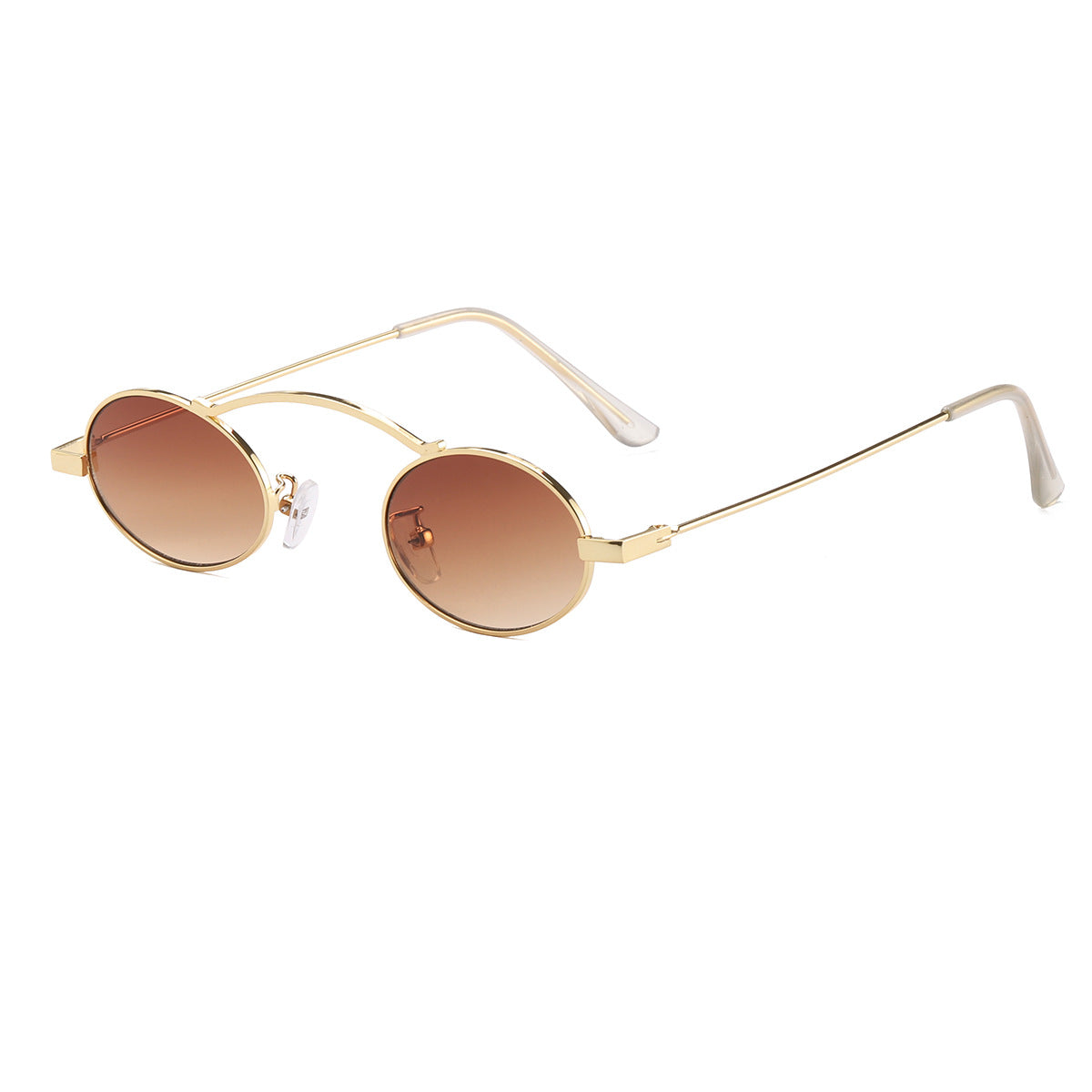 Damen modische Sonnenbrille mit einzigartigem kreisförmigen Rahmen und charaktervollen Gläsern Karnz