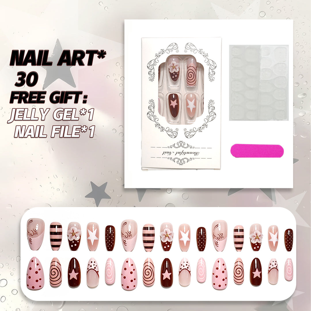Kreatives Nagelkunst Press-On Set
