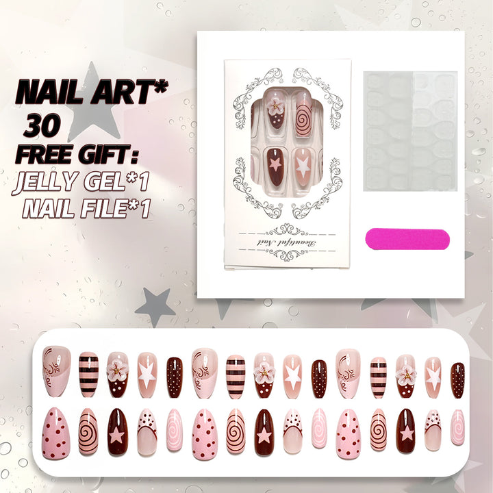 Kreatives Nagelkunst Press-On Set