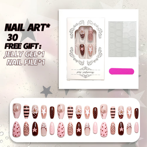 Kreatives Nagelkunst Press-On Set
