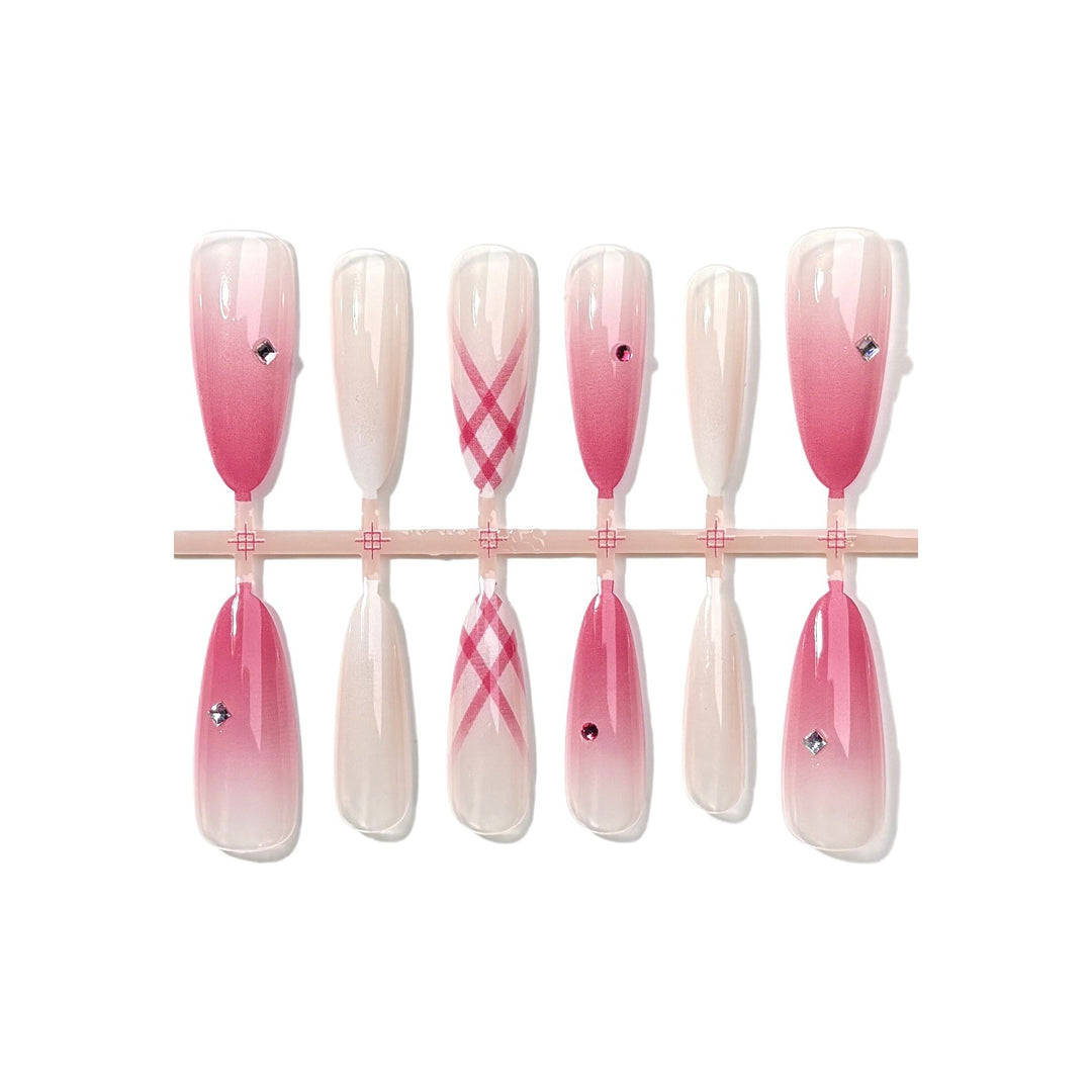 Elegantes Ombre Press-On Nagelkunstset
