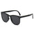 Damen trendige Sonnenbrille mit facettenreichem Rahmen Karnz