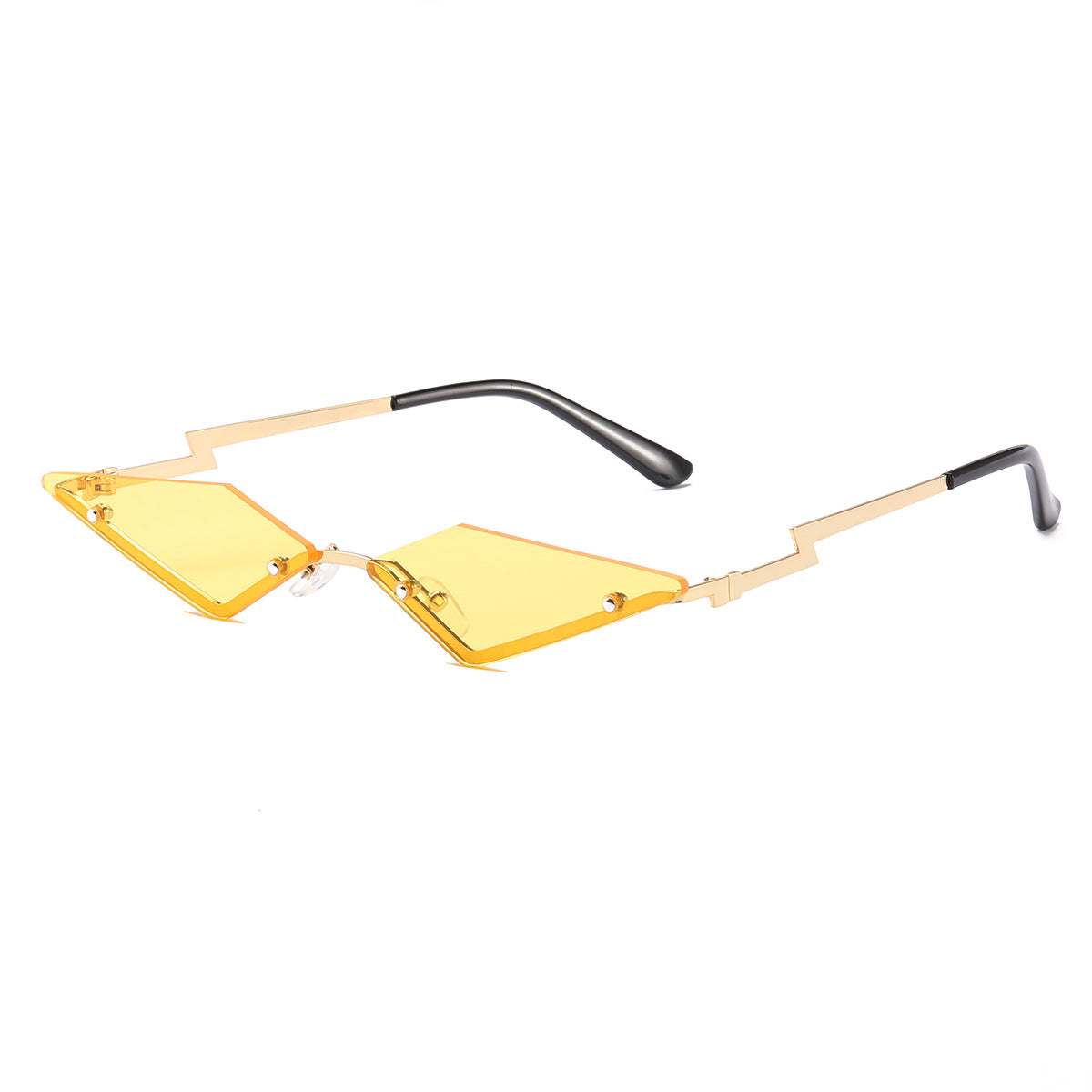 Damen Designer-Sonnenbrille mit futuristischem Rahmen Karnz