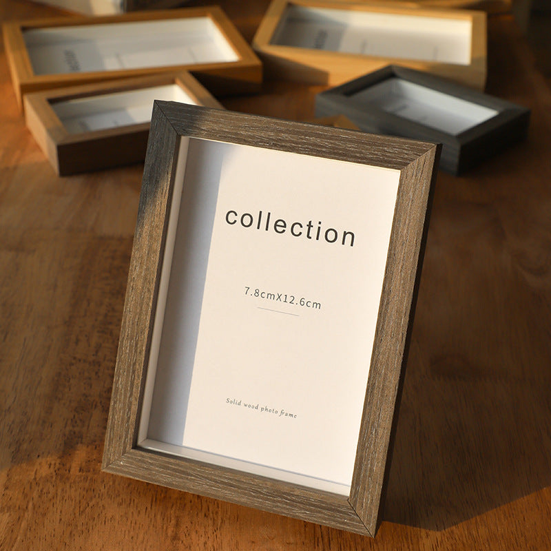 Eleganter Holz-Fotoahmen für Tischpräsentation