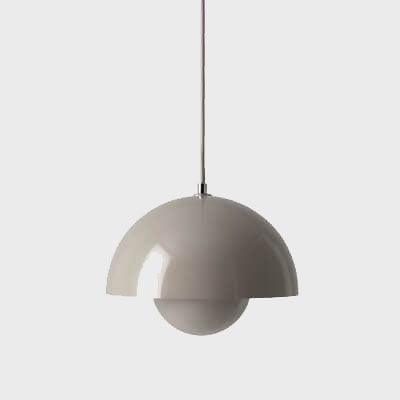 Skandinavische Pendelleuchte - Elegante 1-Licht halb-runde Beleuchtung für Wohnzimmer und Schlafzimmer | Karnz