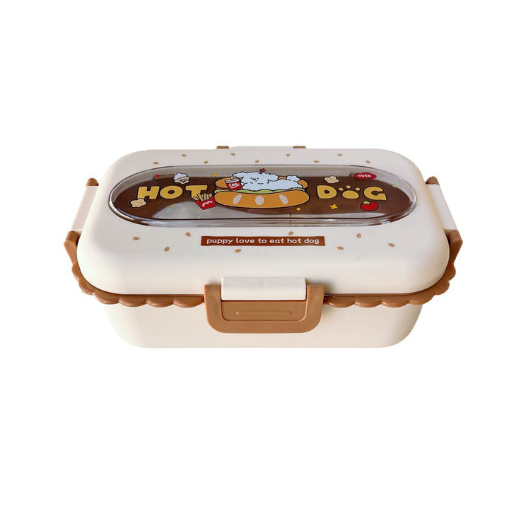 Cartoon-Themen Lebensmittelaufbewahrung Bento Box Mit Besteck