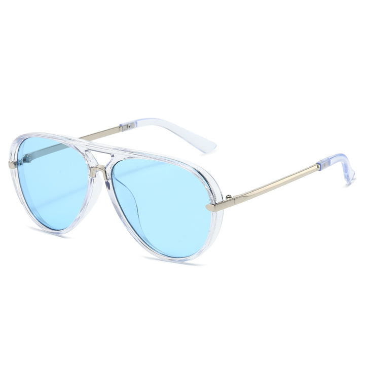 Elegante Aviator-Sonnenbrille mit goldenen Akzenten Karnz
