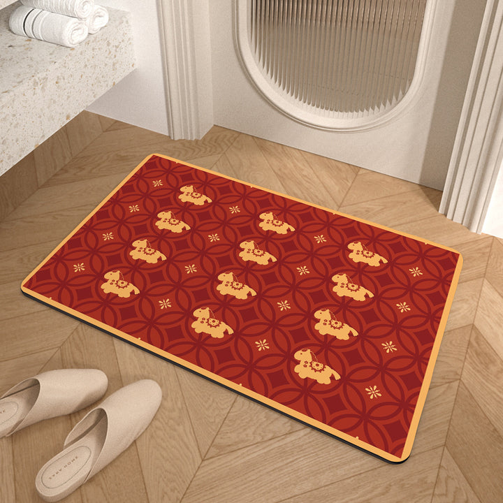 Verspielt Pferde-Themen Memory Foam Badmatte Karnz