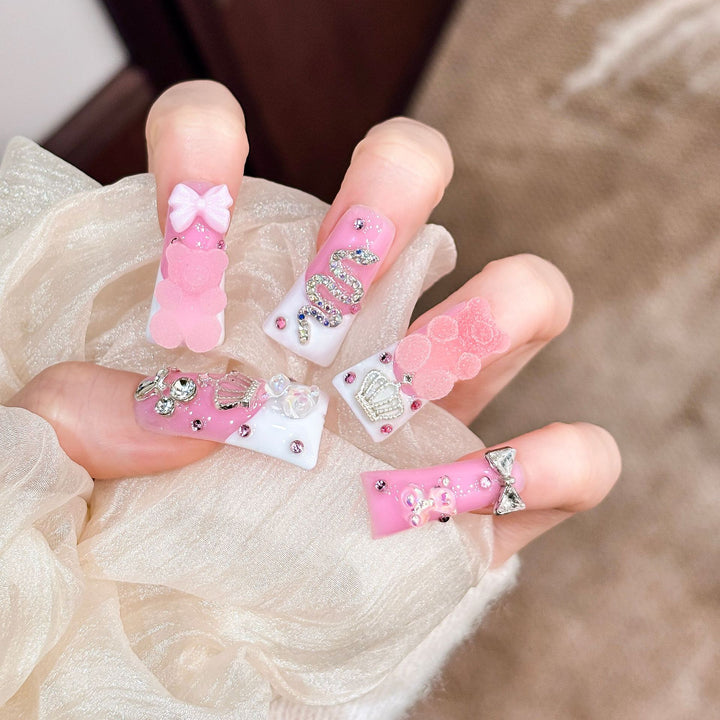 Dekoratives Press-On Nagelkunstset