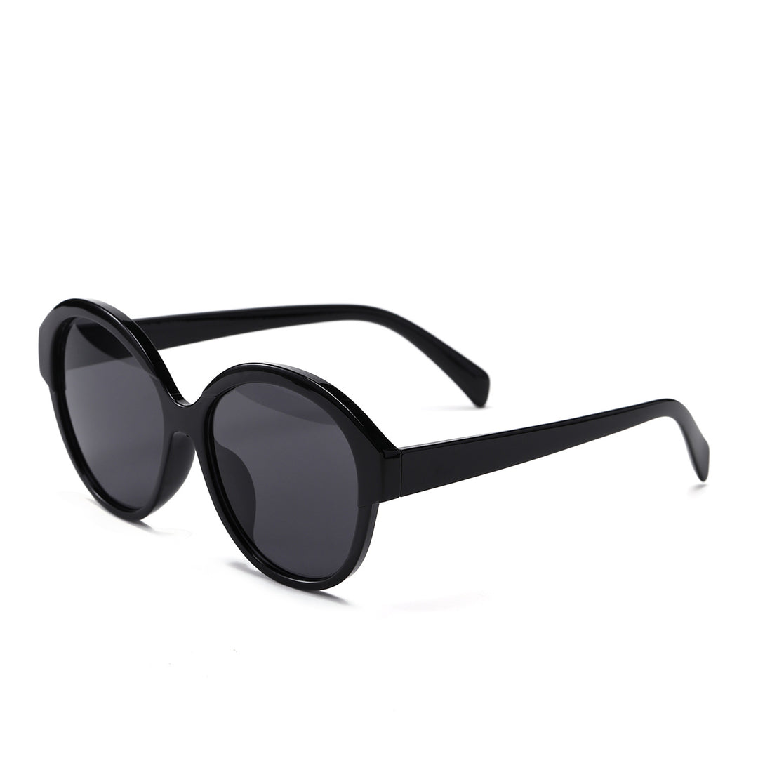 Damen runde modische Sonnenbrille mit auffälligem Leopardenmuster Karnz