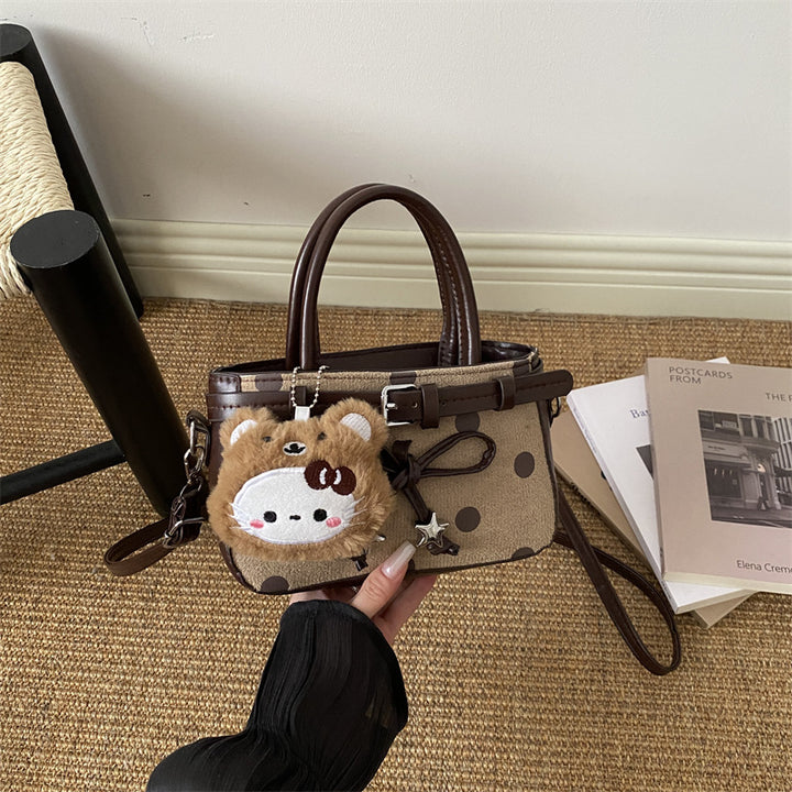 Verspielte Polka-Dot Mini-Handtasche