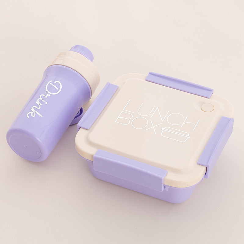 Stylische Lunchbox und Wasserflasche Set