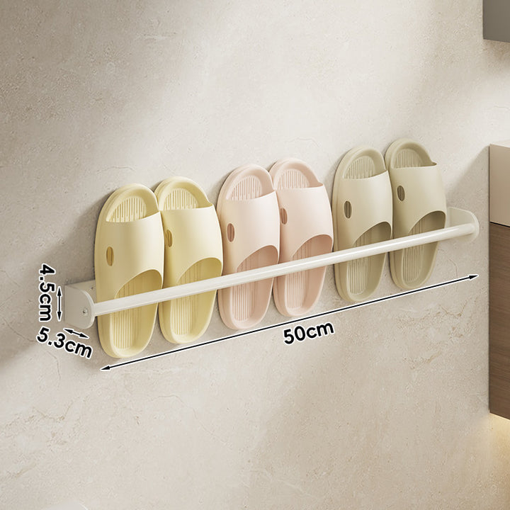 Wandmontierte Einschubschiene für Hausschuhe und Sandalen Organizer