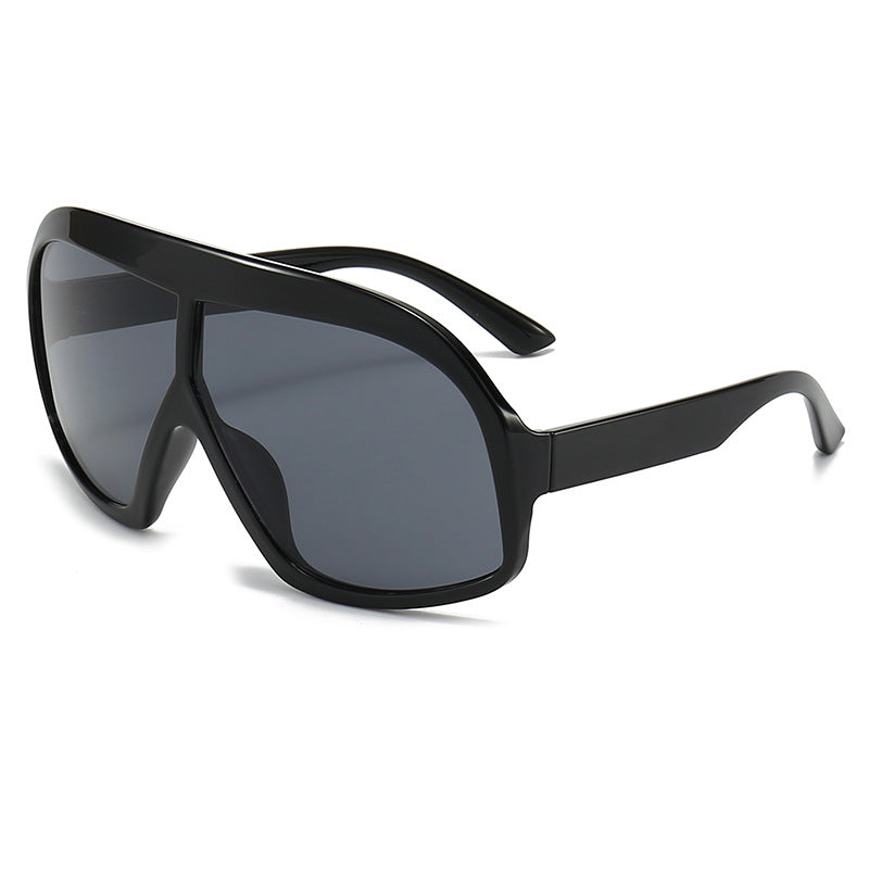 Damen Sportliche Sonnenbrille mit breitem Rahmen und polarisierten Gläsern Karnz