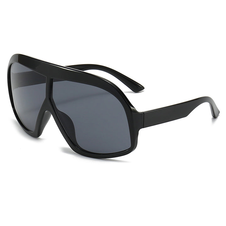 Damen Sportliche Sonnenbrille mit breitem Rahmen und polarisierten Gläsern Karnz