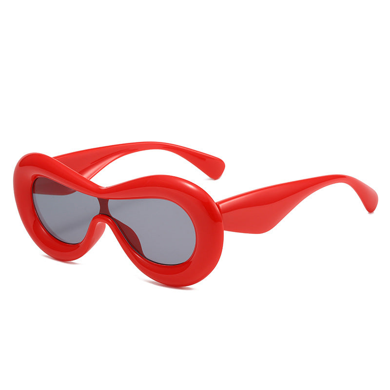 Damen futuristische Augenmaske Sonnenbrille Karnz
