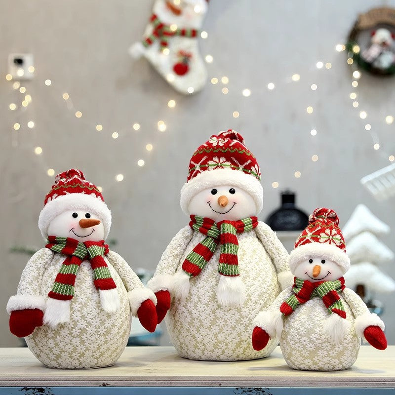 Fantasievoller Schneemann-Figur