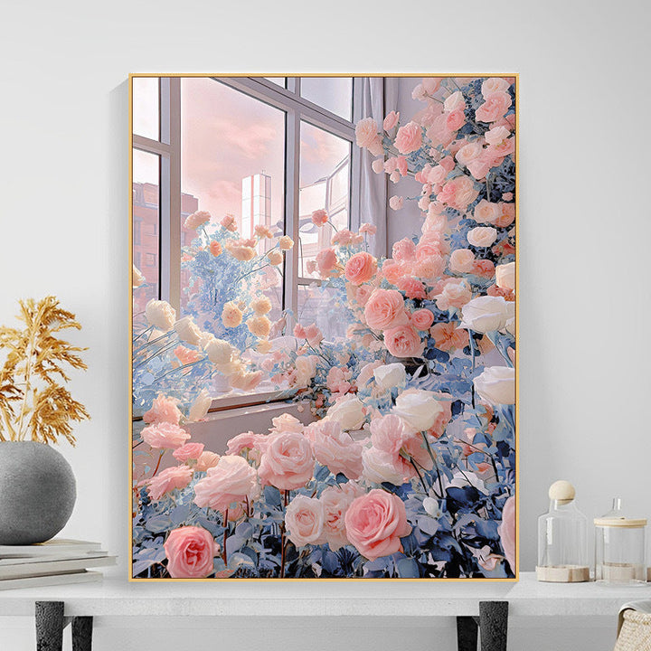 Floral Garden Scene Wandkunst Karnz