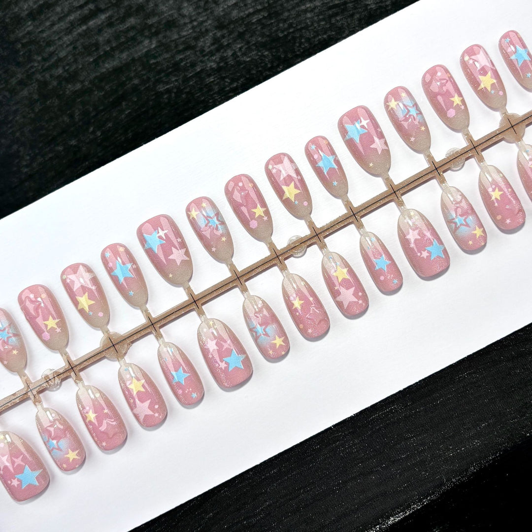 Sternmuster Press-On Nagelset
