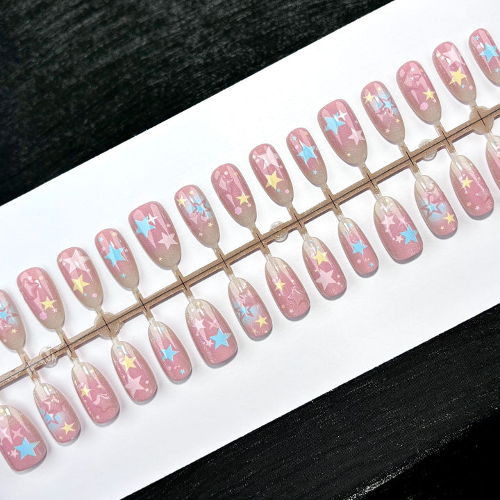 Sternmuster Press-On Nagelset