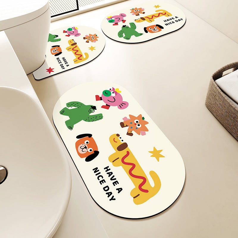 Fun Charakter Badteppich Set