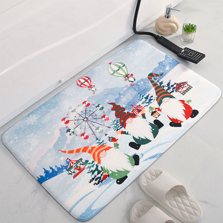 Weihnachtlichem Soft-Badezimmermatte