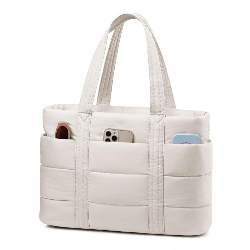 Gepolsterte Alltags-Handtasche mit Praktischen Außentaschen Karnz
