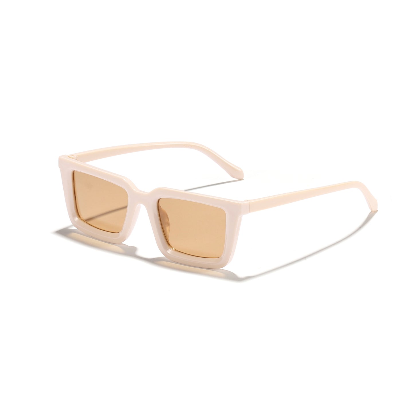 Damen moderne quadratische Sonnenbrille mit verspiegelten Gläsern Karnz