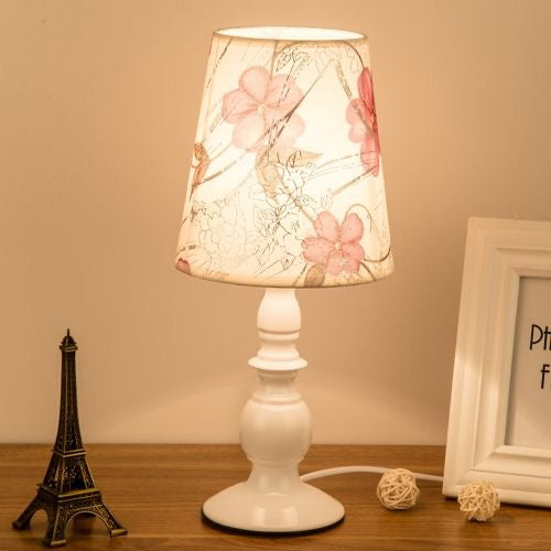 Dekorative florale Schirm Tischlampe