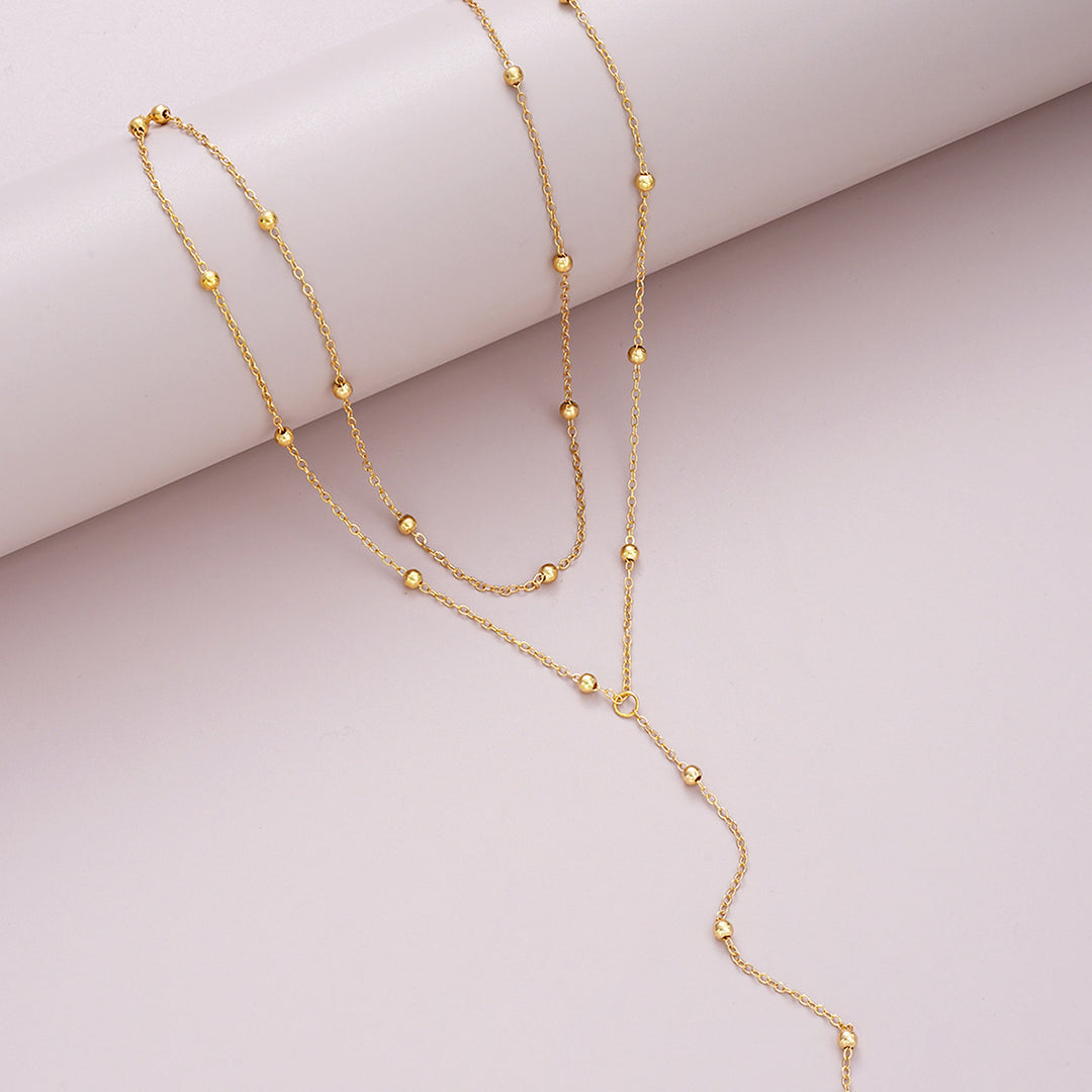 Multi-Schicht Lariat Halskette Karnz