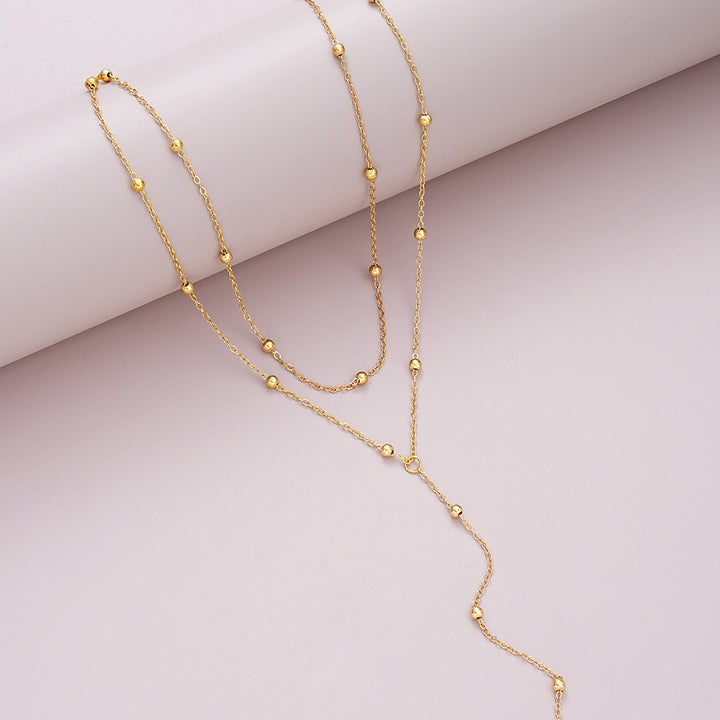 Multi-Schicht Lariat Halskette Karnz