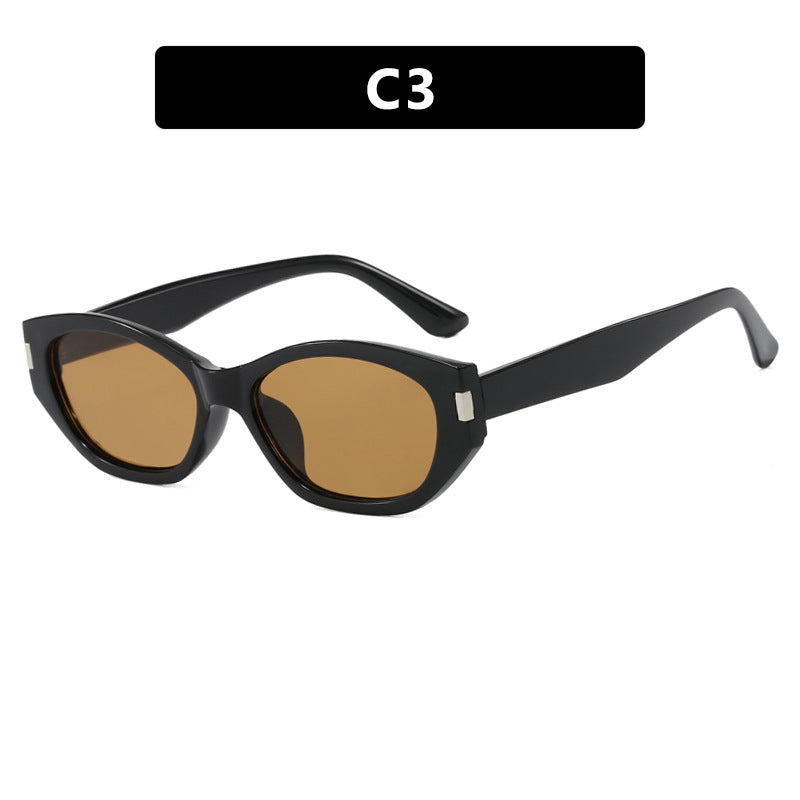 Damen modische Katzenaugen-Sonnenbrille mit eleganten Gläsern Karnz