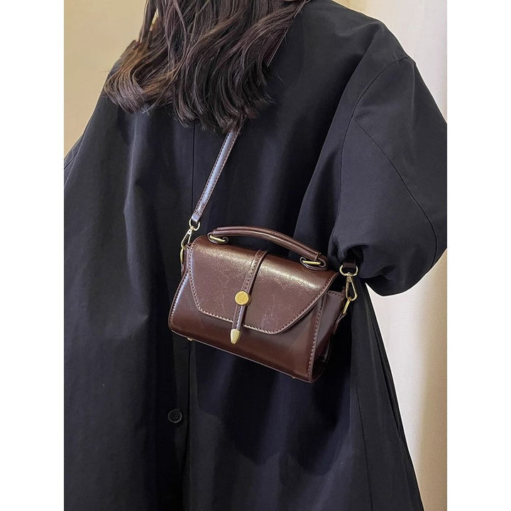 Vintage-inspirierte Leder-Schultertasche Karnz