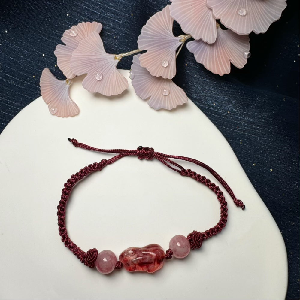 Adjustable Macrame Schutz Charm Armband Karnz