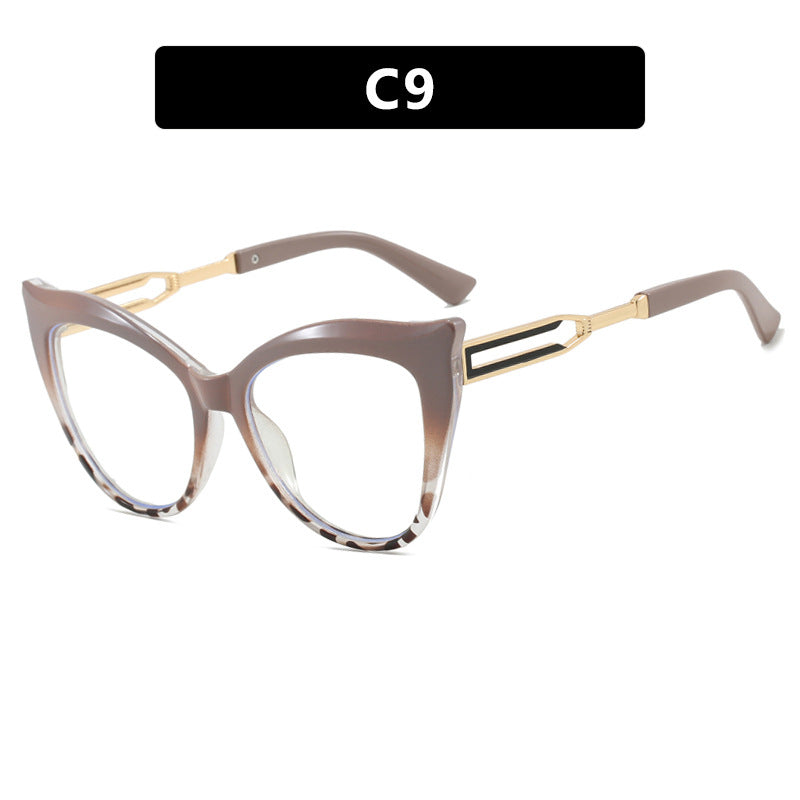 Damen cat-eye Brille mit elegantem Metallrahmen Karnz