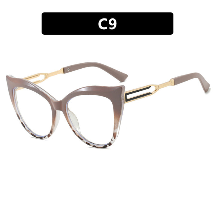Damen cat-eye Brille mit elegantem Metallrahmen Karnz