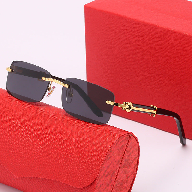 Damen elegante Rechteckige Brille Karnz