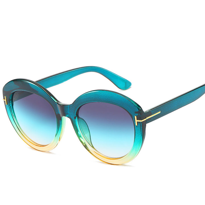 Oversized Gradient Lens Sonnenbrille Karnz