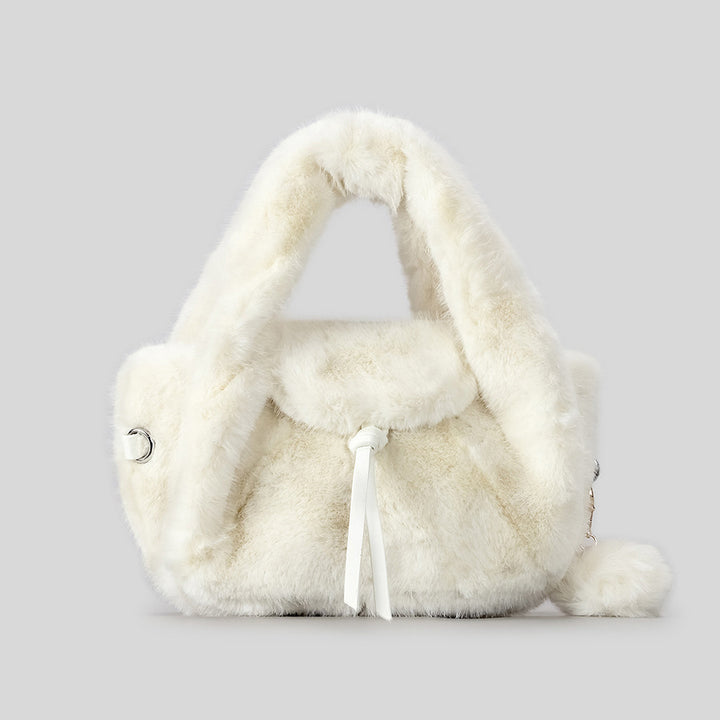 Luxuriöse Kunstpelz-Handtasche