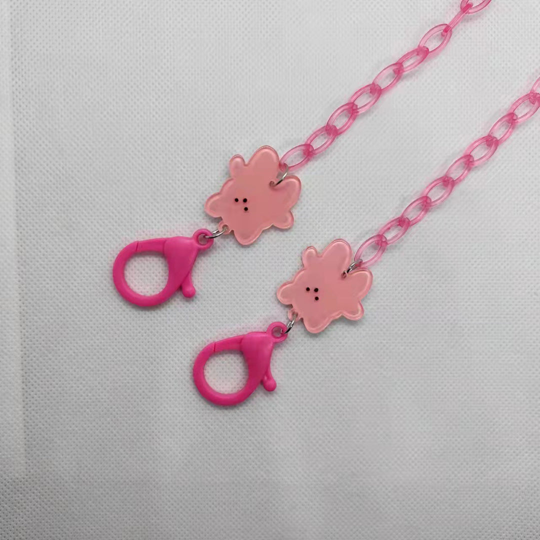 Verspielte Brillenhalterkette mit Blumenmotiv Karnz
