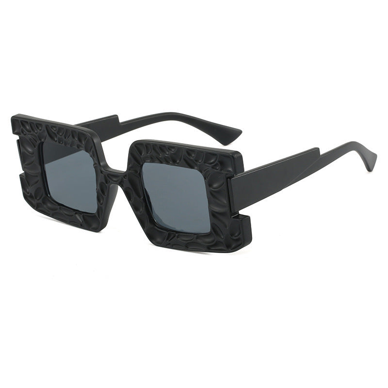 Damen auffällige Sonnenbrille mit strukturiertem Rahmen Karnz