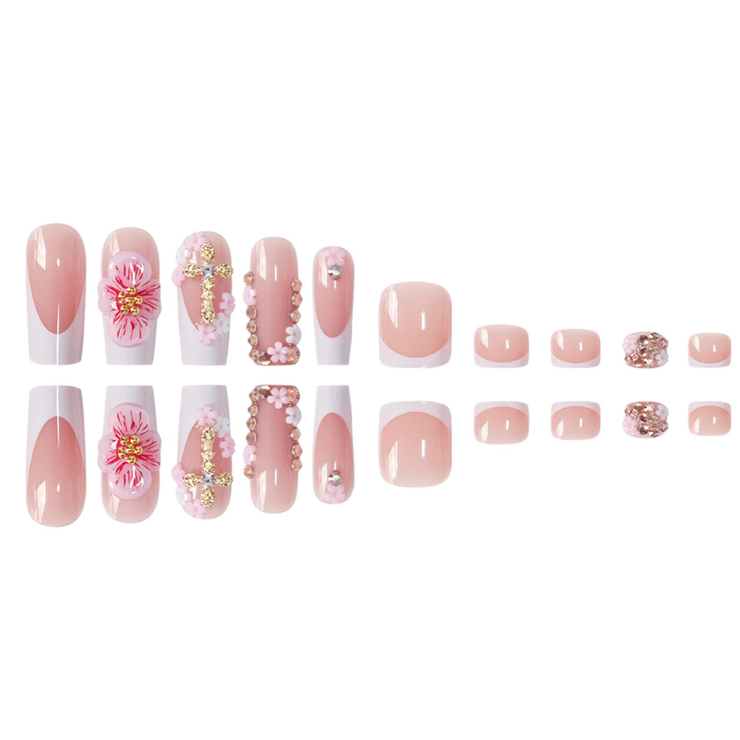 Dekorative florale Acryl-Nagelkunstverlängerungen Karnz